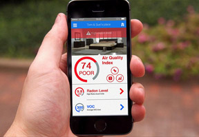 Home Radon and indoor pollution monitor alerts  homeowners to cancer-causing gas in real time
