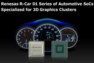 Renesas Electronics releases R-Car D1 series of automotive SoCs specialised for 3D graphics clusters
