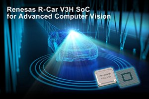 Renesas Electronics delivers R-Car V3H system-on-chip for automotive front cameras in Level 3 and Level 4 autonomous vehicles