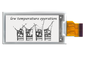 Low temperature e-paper displays suitable for dynamic labeling and signage in sub-zero conditions