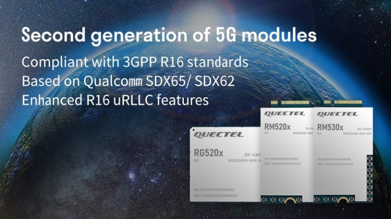 Quectel announces 2nd gen of 5G NR modules compliant with 3GPP R16 standard