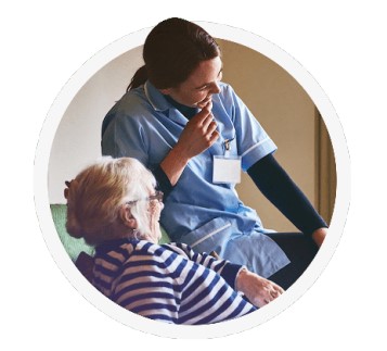 nurse enjoy takes care of patient