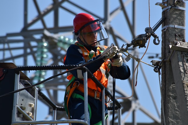 Electrician works