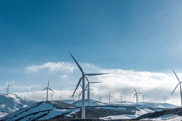 wind turbines producing pure electricity