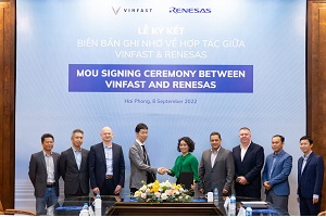 VinFast and Renesas sign partnership to advance automobile technology