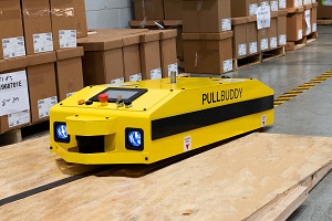ResGreen’s PullBuddy AGV can move up, down slopes of five degrees or less