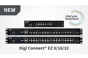 Digi boosts Connect EZ family of device servers with launch of 8/16/32 port options