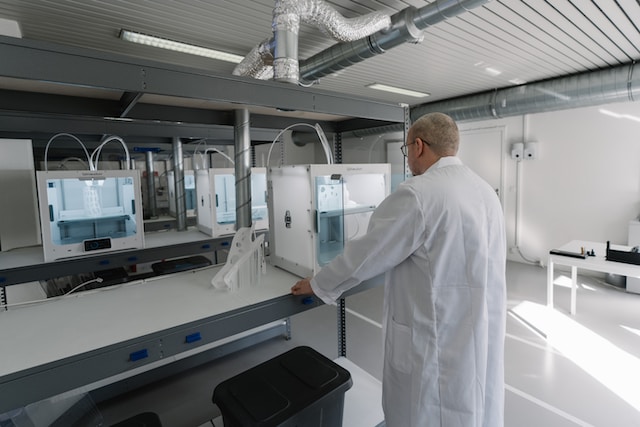 A man in laboratory