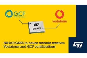 STMicroelectronics achieves Vodafone NB-IoT certification for location-aware cellular IoT modules