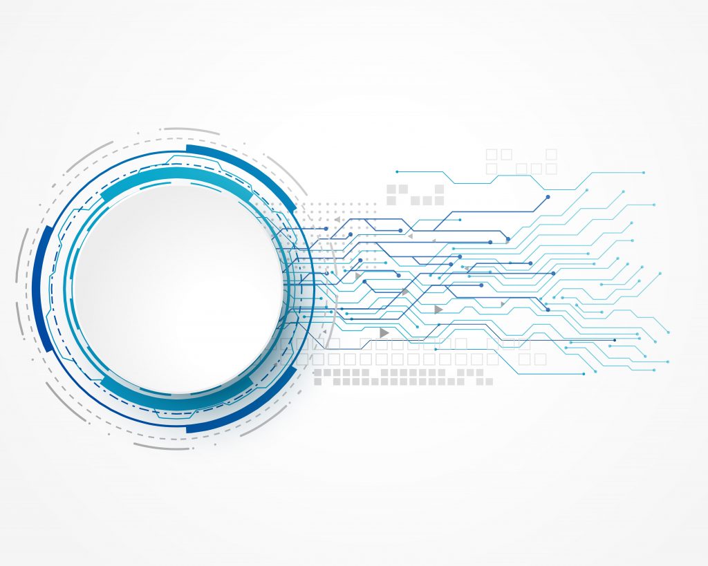 technology concept background with wire mesh and text space