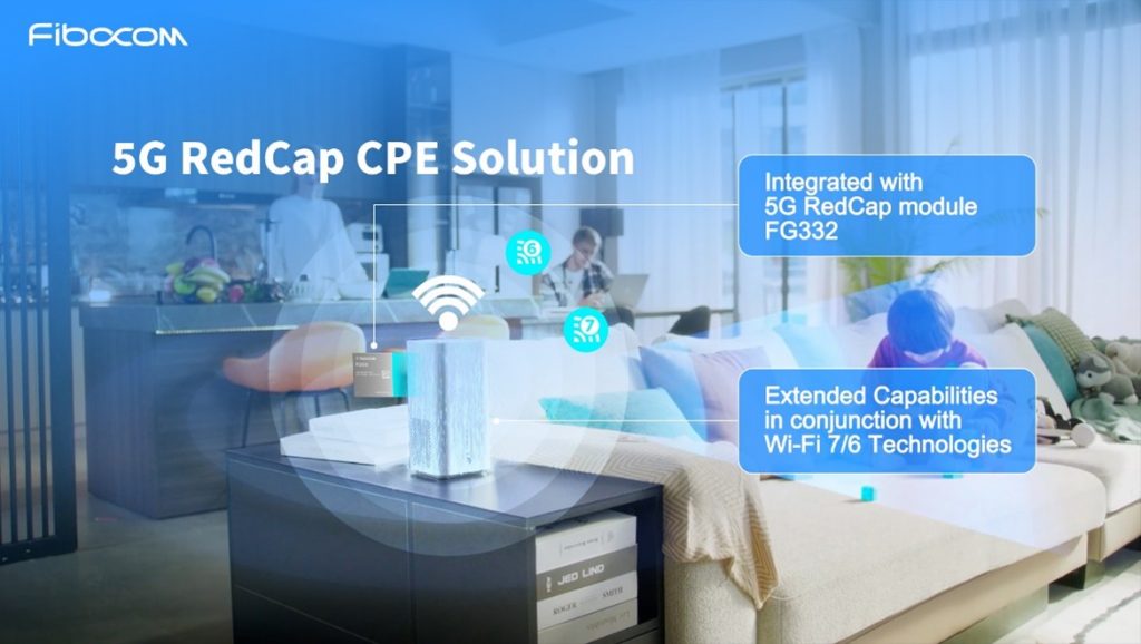 Fibocom propels 5G RedCap CPE solution integrated with newly launched RedCap module FG332 and Wi-Fi 7/6 technologies at Computex 2024