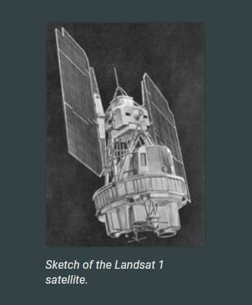Sketch of the Landsat 1 satellite.