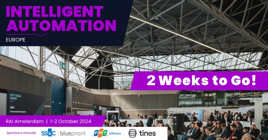 Intelligent Automation Conference 2024: Just 2 weeks to go until the leading automation event in Amsterdam