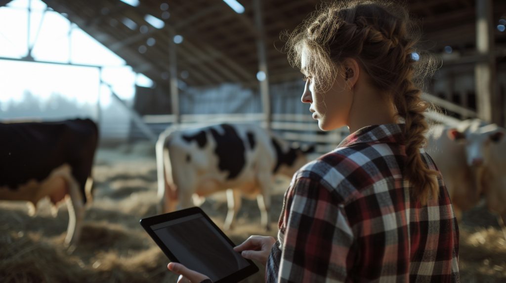 Woman working in the rural farming and agriculture sector to celebrate women in the working field for