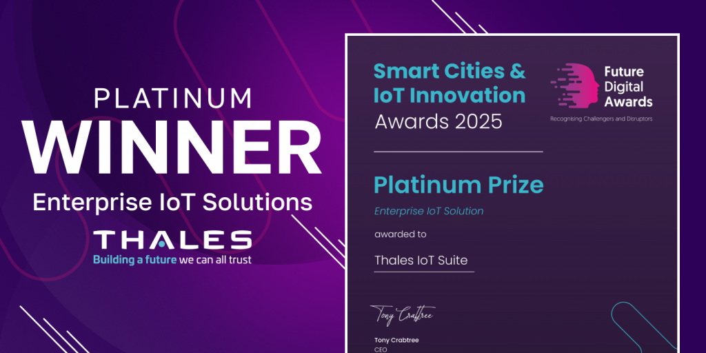 Thales – Platinum Winner Enterprise IoT Solutions