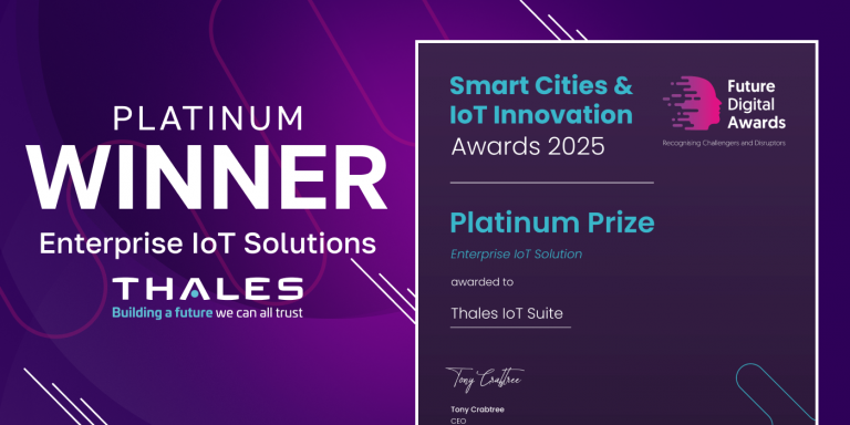 Thales – Platinum Winner Enterprise IoT Solutions